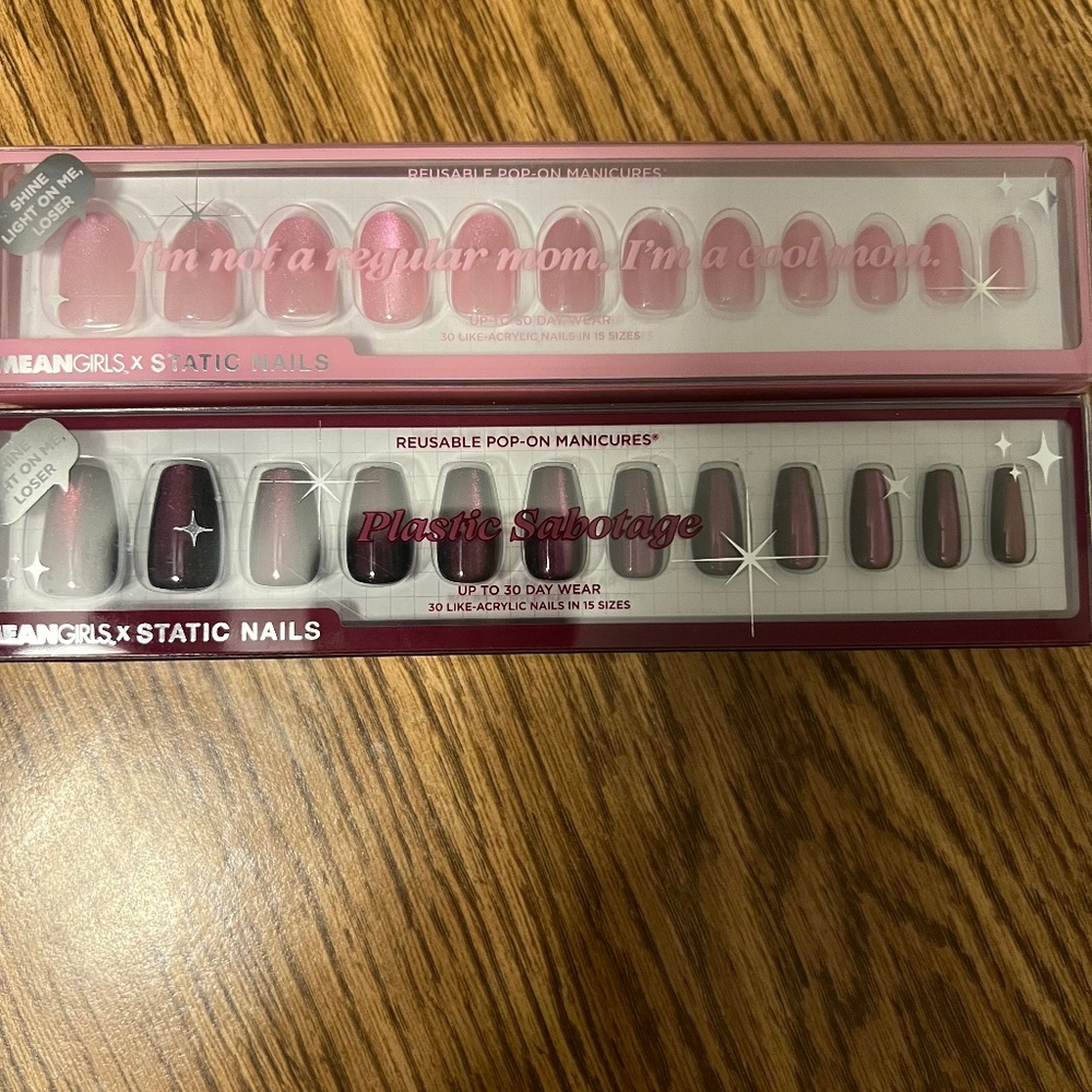 Mean Girls Static Glue on Nails